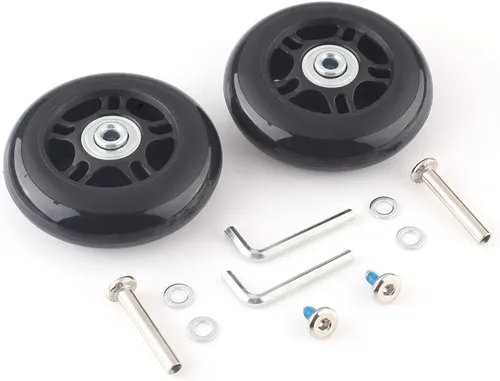 Miniatura 9 de F-BER Kit de reemplazo de ruedas de equipaje para maleta, ruedas OD40-2.520 in, ABEC 608zz, juego de 2
