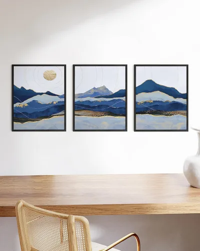 Miniatura 99 de HAUS AND HUES Marco de arte occidental, juego de 3 impresiones artísticas del suroeste del desierto de Arizona, decoración bohemia moderna, arte