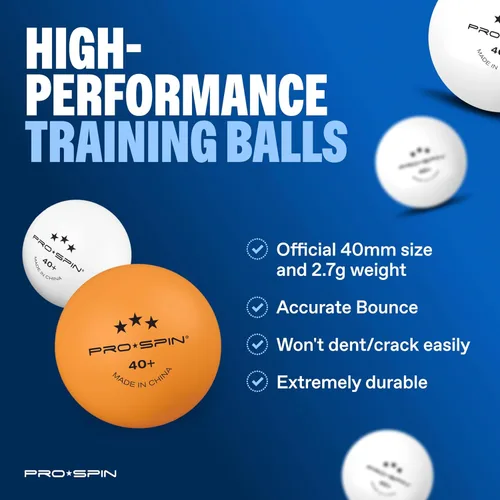 Miniatura 9 de PRO-SPIN Juego de ping pong portátil con red retráctil para cualquier mesa, juego de tenis de mesa todo en uno con paletas de ping pong, pelotas