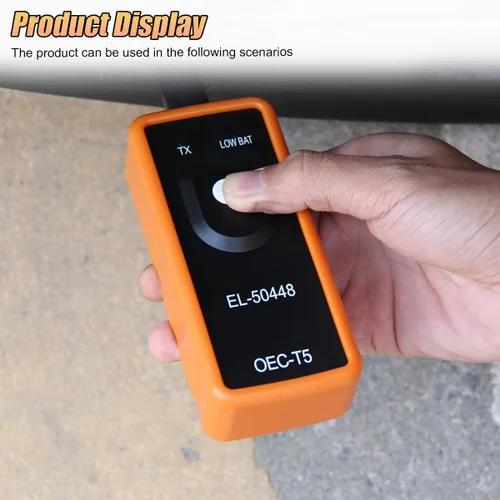 Miniatura 6 de ZIMISI EL-50448 Herramienta de restablecimiento TPMS, Sistema de sensor de monitoreo de presión de neumáticos OEC-T5, herramienta de activación