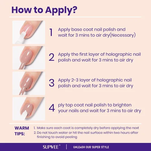 Miniatura 7 de Esmalte de uñas nude de secado rápido, 0.63 onzas líquidas, esmalte de uñas regular de secado rápido, esmalte de uñas de alto brillo para otoño