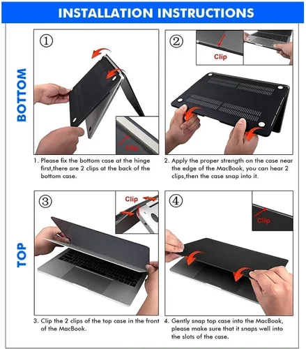 Miniatura 7 de Funda rígida compatible con MacBook Air de 13 pulgadas 2017 2016 2015 2014 2013 2012 2011 2010 modelo A1466 A1369, impresión a color, carcasa rígida