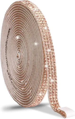 Miniatura 14 de Cinta de cristal autoadhesiva, calcomanías de diamantes de imitación para envoltura de regalos, manualidades, proyectos de decoración, bodas