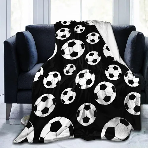 Miniatura 15 de Manta morada con patrón divertido de pelota de golf, ropa de cama suave, cálida y acogedora, manta de franela de vellón de felpa, regalos para niños