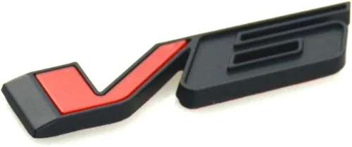 1 calcomanía de repuesto para placa de identificación de emblema V6 3D para Canyon Colorado 17-20 (rojo negro)