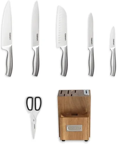 Miniatura 3 de Cuisinart Juego de Cuchillos Esenciales de Acero Inoxidable de 7 Piezas con Bloque y Afilador Integrado