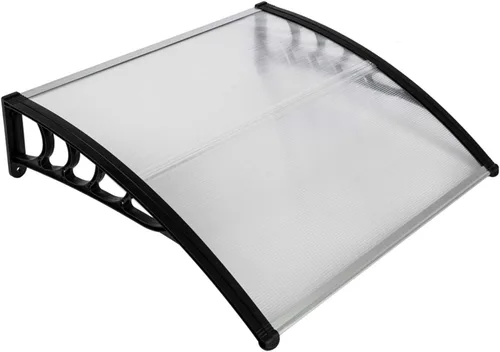 Miniatura 17 de Toldo para ventana, cubierta de policarbonato para exteriores, para puerta delantera al aire libre, patio, protección contra rayos UV, lluvia, Toldo