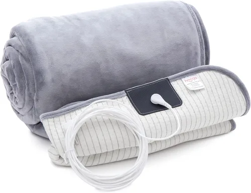 hooga Manta de Puesta a Tierra para Mejor Sueño, Alivio del Dolor, Energía, Inflamación. Manta Conectada a Tierra, Ropa de Cama Conectada a la