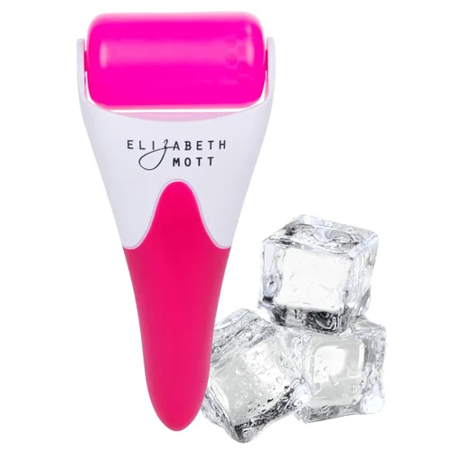 Elizabeth Mott Rodillo de hielo para rostro y ojos, masajeador facial refrescante para reducir la hinchazón, bolsas debajo de los ojos y la