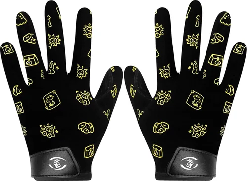 Miniatura 10 de Guantes de fútbol americano para niños, guantes receptores de fútbol americano juvenil, excelente agarre con silicona adhesiva, antideslizantes