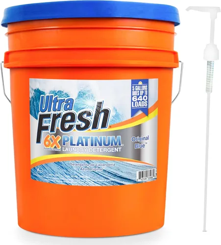 Miniatura 17 de Ultra Fresh Detergente líquido para lavar ropa, 6 veces platino, agua fría, 5 galones, removedor de olores de tela para lavar ropa y sábanas