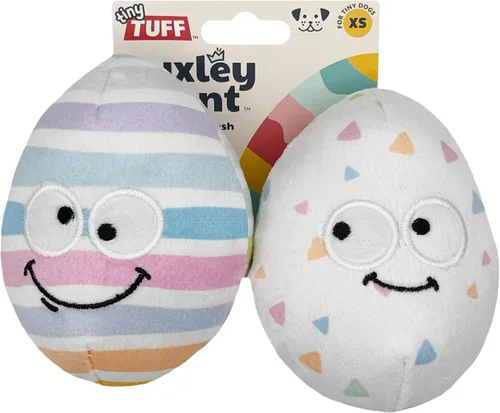 Miniatura 25 de Huxley & Kent Juguete divertido para perros con chirriador, juguetes chirriantes de felpa para perros pequeños, animal de peluche pequeño y duradero