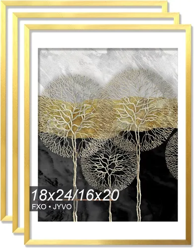 Miniatura 138 de Fxojyvo Marco de Fotos de 4x6, Muestra Foto de 3.5x5 con Paspartú o 4 x 6 Sin Paspartú, Liviano y de Alta Transparencia Marco de 4 por 6 para Pared