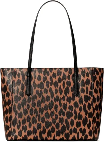 Miniatura 5 de Kate Spade New York Schuyler Medium Tote Saffiano Spotted Animal print, Marrón