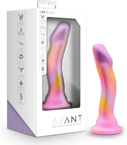 Miniatura 14 de Consolador Blush Avant Opal Dreams de 6 pulgadas ~ Consolador de silicona curvado para punto P para punto G ~ Arnés de base de ventosa compatible