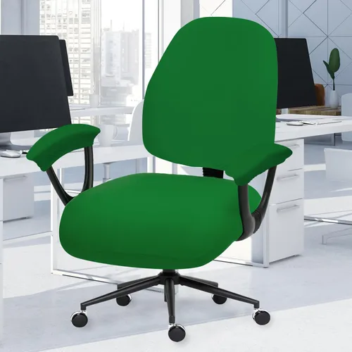 Miniatura 59 de Fundas elásticas para asiento de silla de oficina de escritorio - Funda universal de spandex para silla de computadora - Fundas removibles lavables