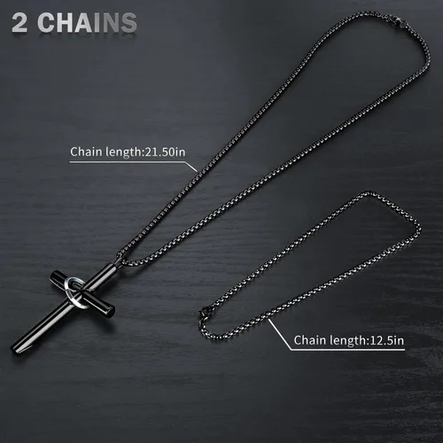 Miniatura 5 de Collar de cruz para espejo retrovisor de coche, accesorios para colgar, colgante para hombres y mujeres, adorno de cruz cristiana, dije de Jesús