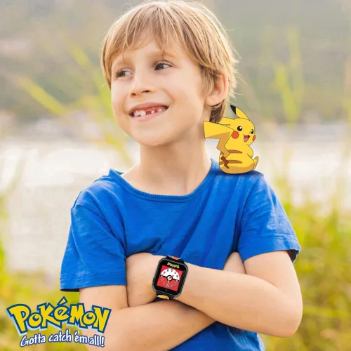 Miniatura 4 de Reloj inteligente interactivo para niños Pokémon – Reloj con pantalla táctil con juegos, cámara, grabadora de voz, contador de pasos, alarma