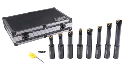 Miniatura 4 de AccusizeTools - Vástago redondo 3/4 pulgadas, 75 pulgadas, 90 grados, juego de barra de mandrinar indexable, # 2627-9108
