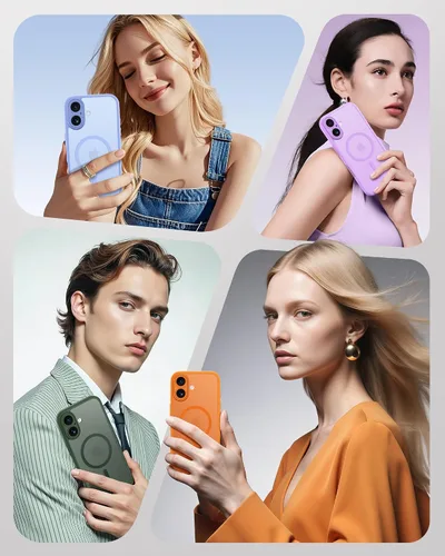 Miniatura 307 de TOCOL Funda para iPhone 11, compatible con Magsafe, protección completa de cámara, imanes integrados, protección contra caídas, funda translúcida