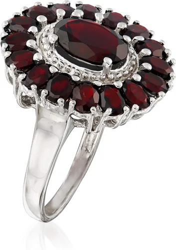 Miniatura 3 de Ross-Simons 5.20 ct. t.w. Garnet Ring in Sterling Silver