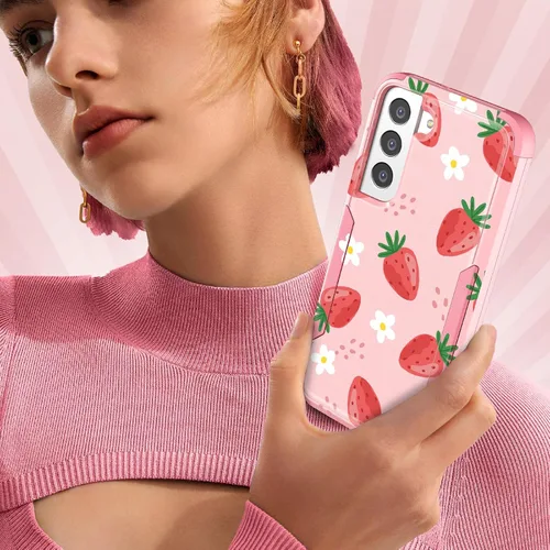 Miniatura 6 de Funda para Samsung Galaxy S22 - Funda de Teléfono para Mujeres Chicas Lindas Cubierta Diseño Único Estético Genial para Adolescentes Kawaii Fresa