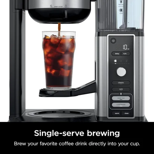 Miniatura 7 de Cafetera Ninja Hot & Iced XL con Rapid Cold Brew, 4 estilos de preparación, 8 tamaños desde taza pequeña hasta taza de viaje, cafetera de una sola