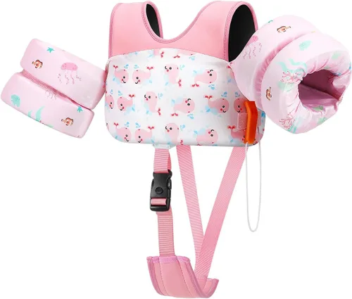 Miniatura 9 de HeySplash Swim Vest for Kids, Toddler Pool Floaties 10-20-30-50-66 Lbs, Baby Arm Floaties with Adjustable Strap, Swim Jacket Water Wing Arm Band