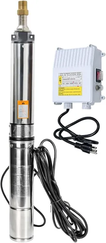 Miniatura 10 de iMeshbean® Bomba sumergible de pozo 1HP de 110 V, bomba de pozo profundo de 4 pulgadas con caja de control y cable de alimentación de 50 pies, bomba