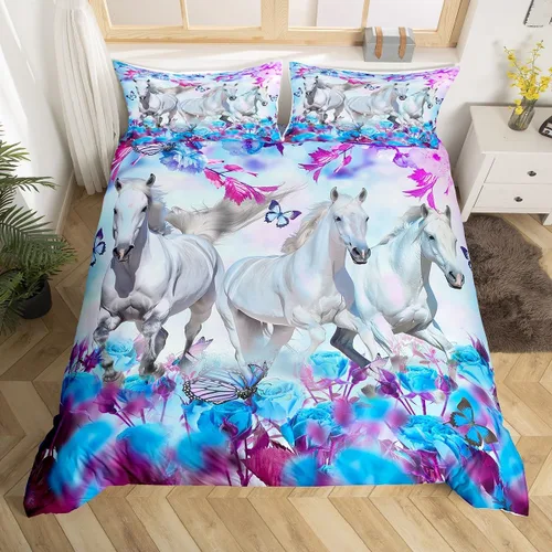Miniatura 45 de Juego de funda de edredón de pingüinos de dibujos animados para niños, tamaño King, bonito juego de ropa de cama de animales de poste ártico
