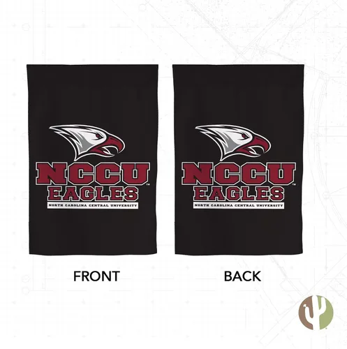 Miniatura 2 de Bandera de jardín de la Universidad Central de Carolina del Norte NCCU Eagles Banner 100% poliéster (diseño A)