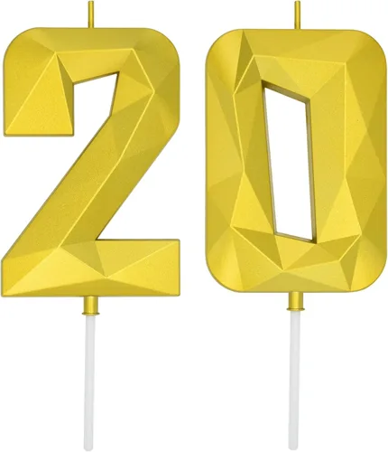 Miniatura 258 de DERVENTA Velas de cumpleaños con números grandes, 3D, color rosa, 3.7 pulgadas, decoración para tartas de fiesta, 1 pieza (número 3 rosa)