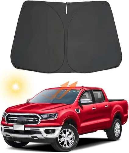 Miniatura 13 de Parasol plegable para parabrisas delantero de automóvil, ajuste personalizado para Ford F-150 F150 2015-2020 Lariat, King Ranch, Platino, XL XLT