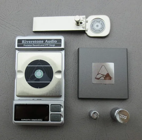Miniatura 5 de Medidor de presión de fuerza de seguimiento de lápiz giratorio de nivel de registro de precisión, 3.53 oz, resolución de 0.00 oz (plata)