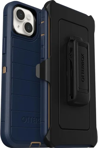 Miniatura 10 de OtterBox Funda para iPhone 15 Plus y iPhone 14 Plus Defender Series Pro, color negro, sin pantalla, resistente y duradera, con protección de puerto