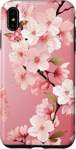 Miniatura 11 de Funda para iPhone 15 Pro Max Japón Pink Flower Sakura Florist Anime Cherry Blossom