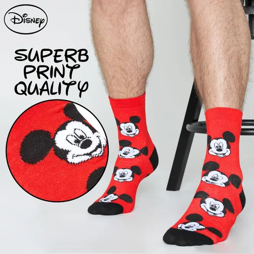 Miniatura 3 de Disney Calcetines para hombre Baby Yoda Crew Socks 5 Pack Star Wars Calcetines tobilleros Mickey Mouse regalos para hombres