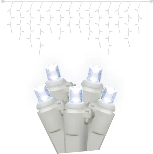 Miniatura 6 de Vickerman El juego de luces cuenta con 70 luces LED en cable blanco con espacio de bombilla de 3.5 pulgadas y espacio de caída de 8 pulgadas, 9