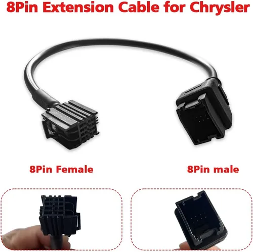 Miniatura 2 de Obd2 Cable 12 8 Cable adaptador de extensión para DS808 Maxisys MS905 MS906 MS908 Pro Maxisys Elite Scanner Tool, cable de derivación de seguridad