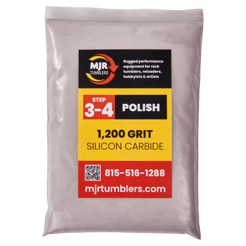 Miniatura 18 de 5 libras de grano de pulido de roca de carburo de silicio grueso MJR Tumblers Premium 60/90 para el paso/etapa 1, MJR Tumblers es una empresa