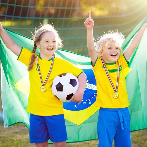 Miniatura 5 de Sotiff Medallas ganadoras de plástico para niños, medallas de oro para fiestas, juegos, deportes, disfraces y más, 1.4 x 1.7 pulgadas