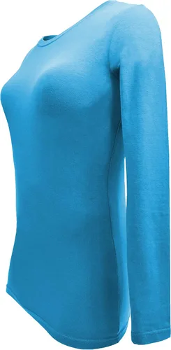 Miniatura 30 de Natural Uniforms Camiseta Under Scrub para mujer, cuello redondo, manga larga, paquete de 3, paquete múltiple de 3