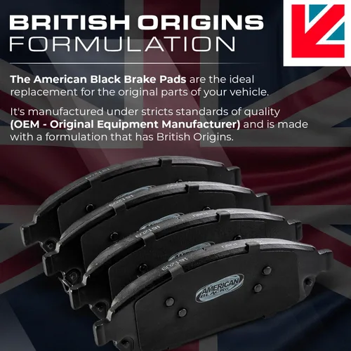 Miniatura 4 de American Black Pastillas de freno traseras de cerámica D-1030 PREMIUM compatibles con Suzuki Verona 2004-2006 / Chevrolet Epica 2004-2005 / Epica