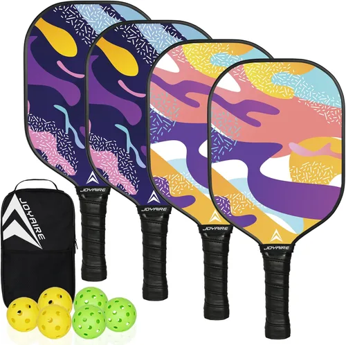 Miniatura 7 de Carbon Fiber Pickleball Paddles Set of 2, USAPA Approved T700 Raw Carbon Face, Lightweight 7.5oz Honeycomb Core Pickle Ball Rackets, High Spin, 2