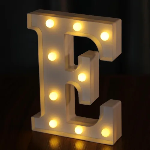 Letras Iluminadas, Luces de Letras LED 26 del Alfabeto, Letra Decorativa Iluminada, Letras de Marquesina LED a Batería para Fiesta, Bar, Luz Luz