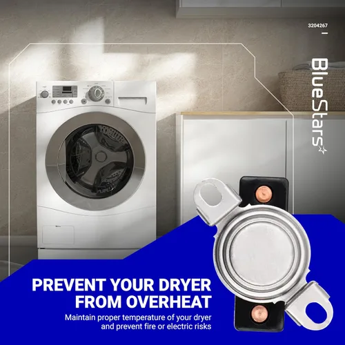 Miniatura 6 de BlueStars Reemplazo de termostato de seguridad ultraduradero 3204267, compatible con secadores Frigidaire Kenmore Electrolux - Reemplaza 508516