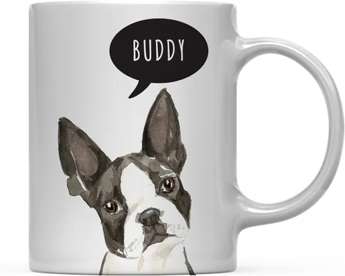 Miniatura 74 de Andaz Press Taza de café personalizada de 11 onzas para perro, Shih Tzu Shorter Haired Up Close, paquete de 1 Shih Tzu pelo más corto personalizado