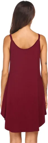 Miniatura 4 de Ekouaer Camisón de lactancia para mujer, vestido de maternidad con botones, camisón sin mangas, ropa de dormir para lactancia materna, vestido