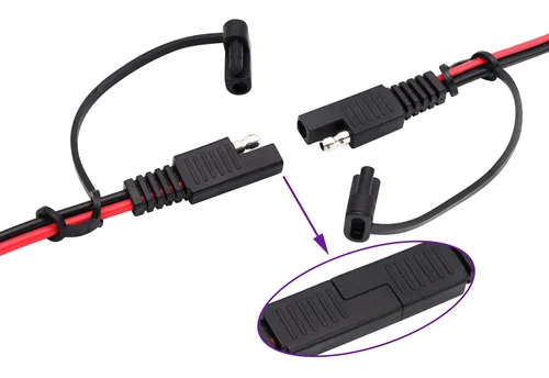 Miniatura 7 de Cable de clip de cocodrilo 16 AWG, arnés de cable SAE a batería, clip de cocodrilo de cocodrilo, cable de extensión de 12 V CC con interruptor
