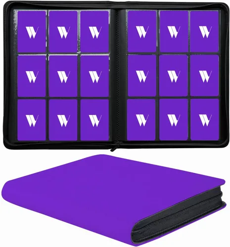 Miniatura 22 de Carpeta para tarjetas de 16 bolsillos, más de 1000 carpetas de tarjetas coleccionables con cremallera de alta calidad, álbum de bolsillo de doble